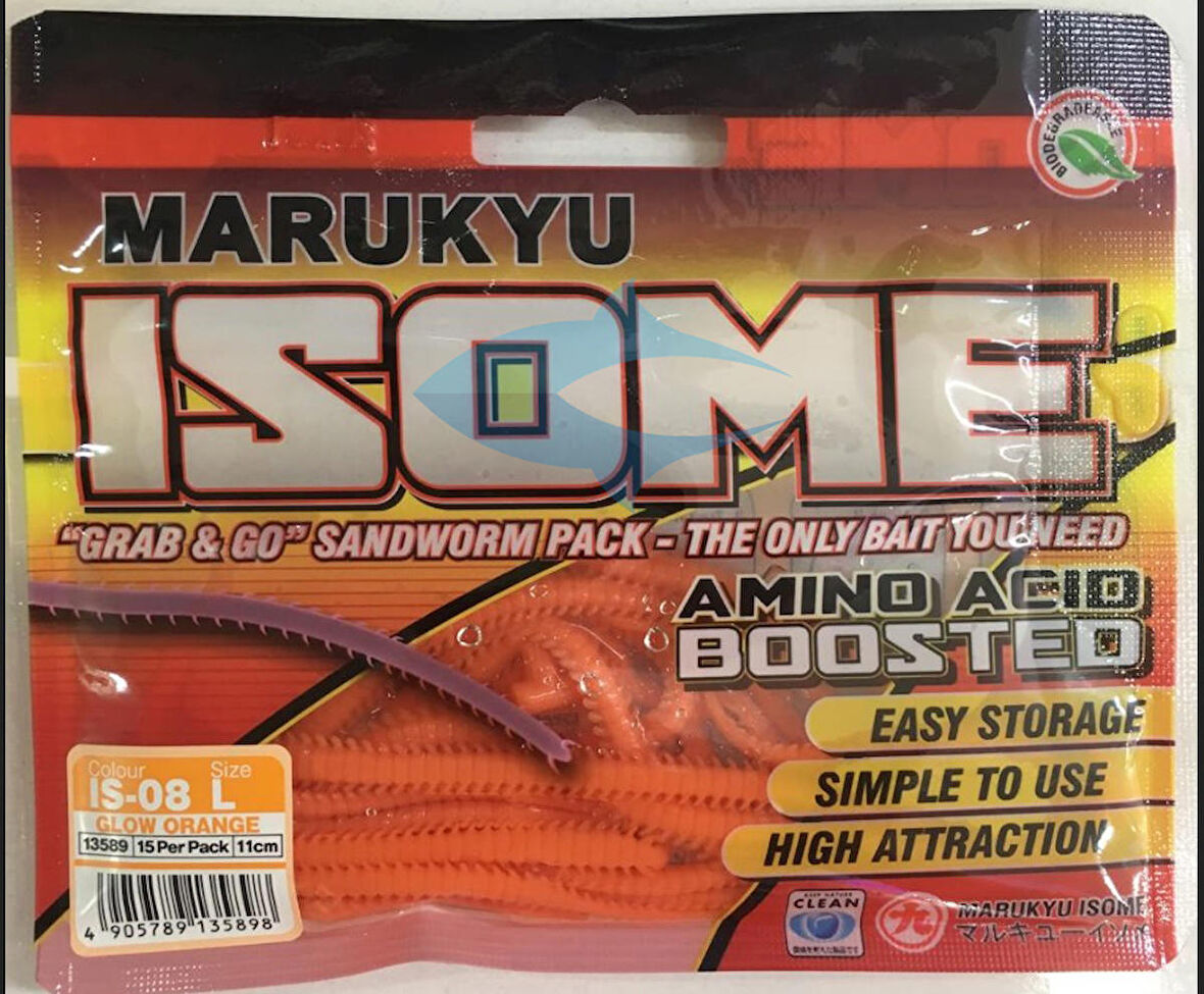 Marukyu Isome L 11cm LRF Silikon Yem-Glow Orange