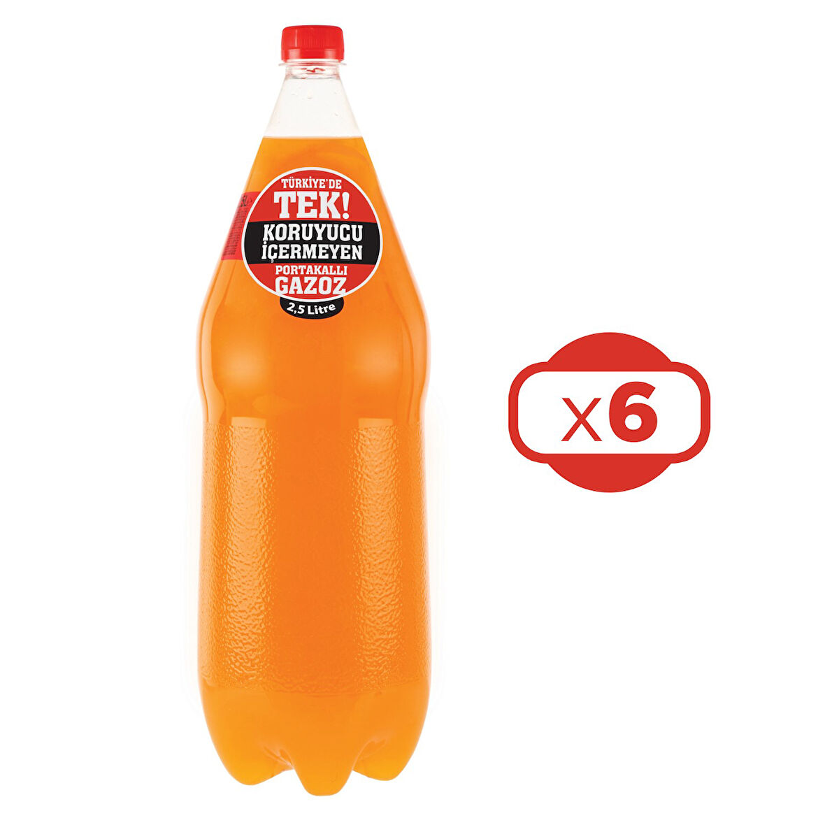 Uludağ Efsane Portakal Aromalı Gazoz 2,5 Lt x 6 Adet
