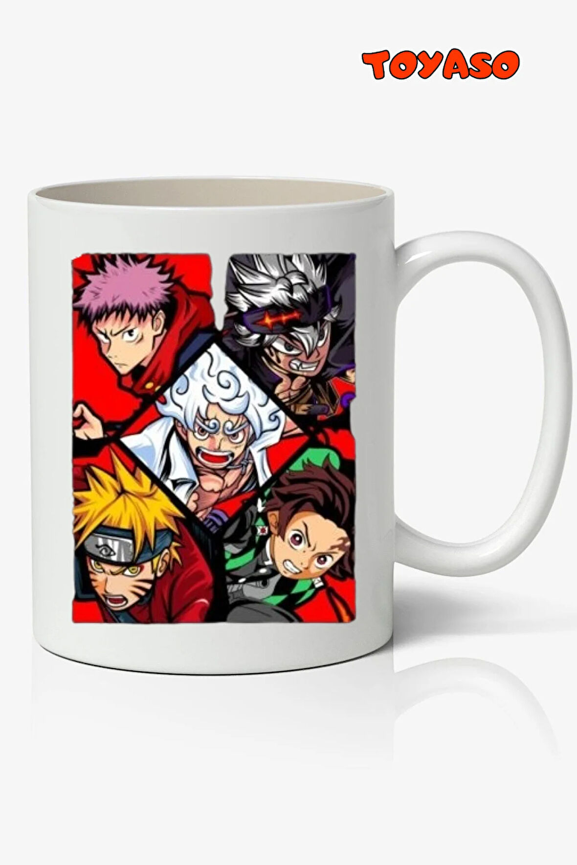 Jujutsu Kaisen Demon Slayer Anime Temalı Kupa Bardak - Sevgiliye Arkadaşa Hediye