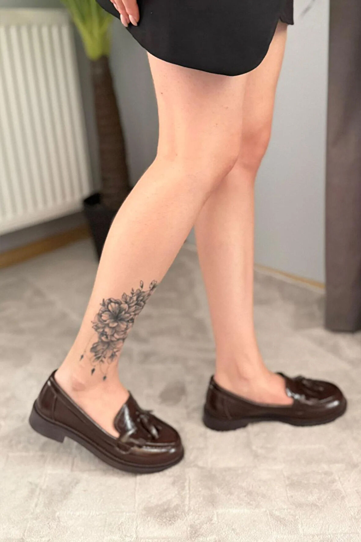 Kadın Flex Kahve Rugan Loafer Günlük Ayakkabı