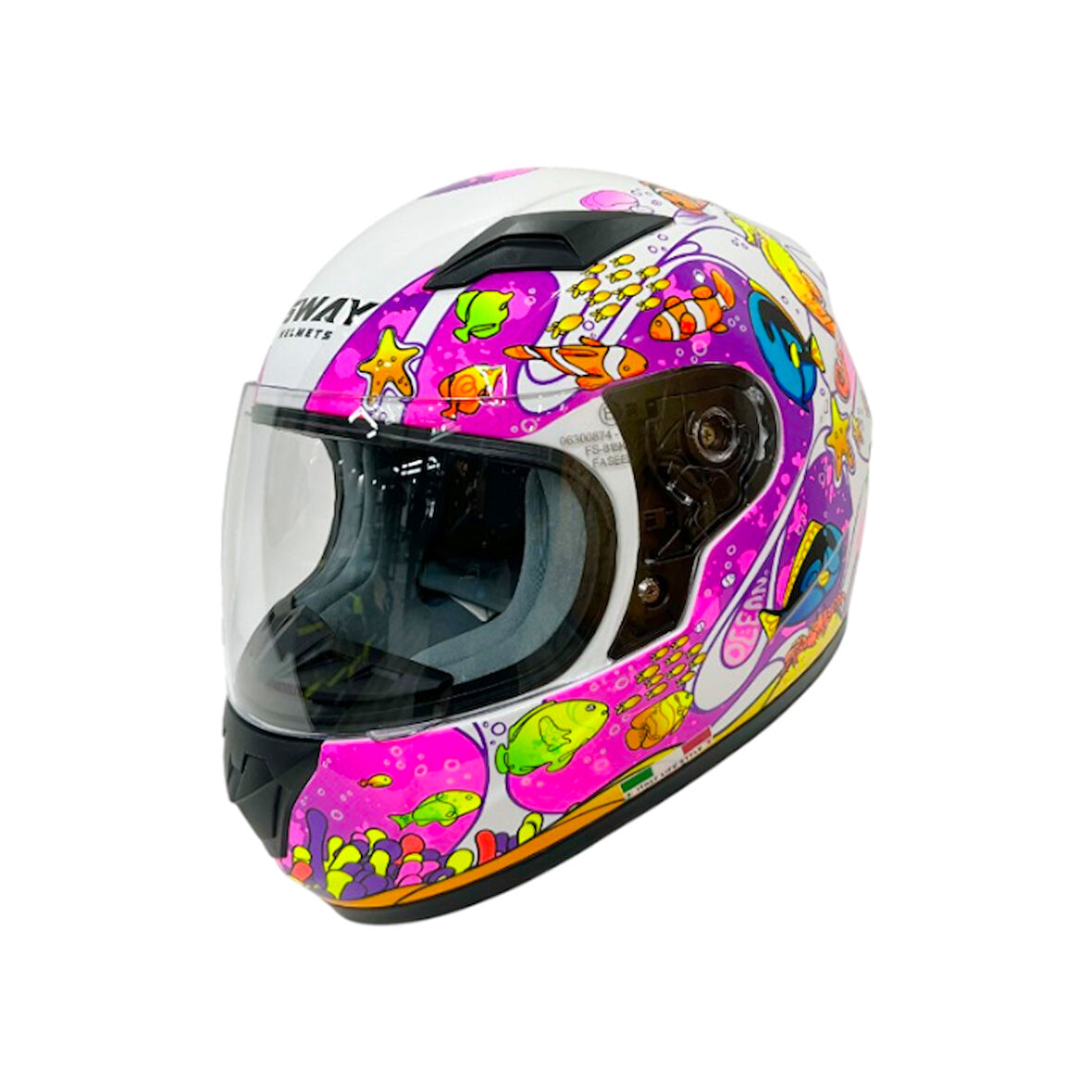 Sway Kapalı Çocuk Kask Sw 815K Ocean Girl