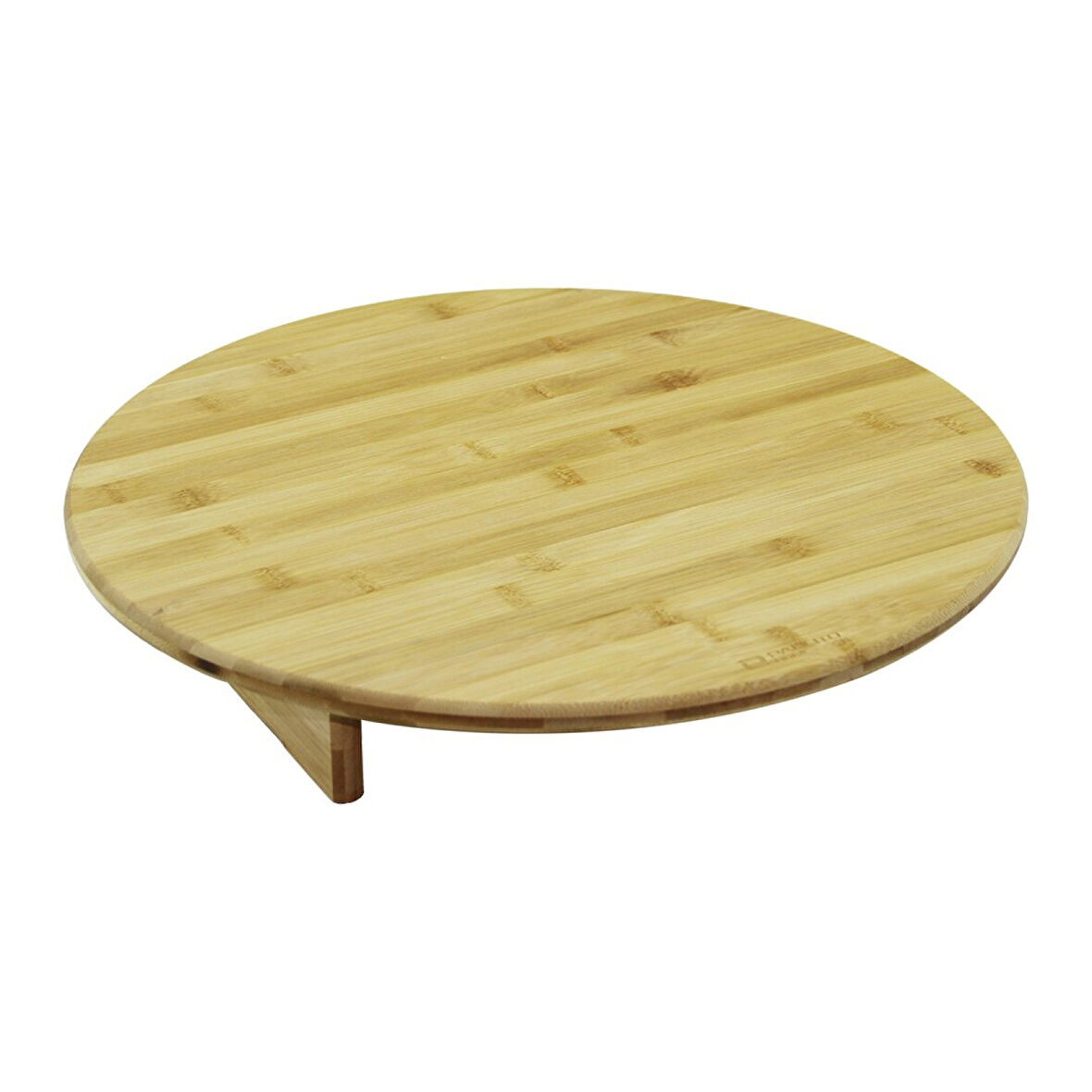 YUVARALAKMİNİ SOFRA MODEL=ÇAP:45CM - Y:8.5CMAYAKLI BAMBU AHŞAP KESİM PANOSU (4915)
