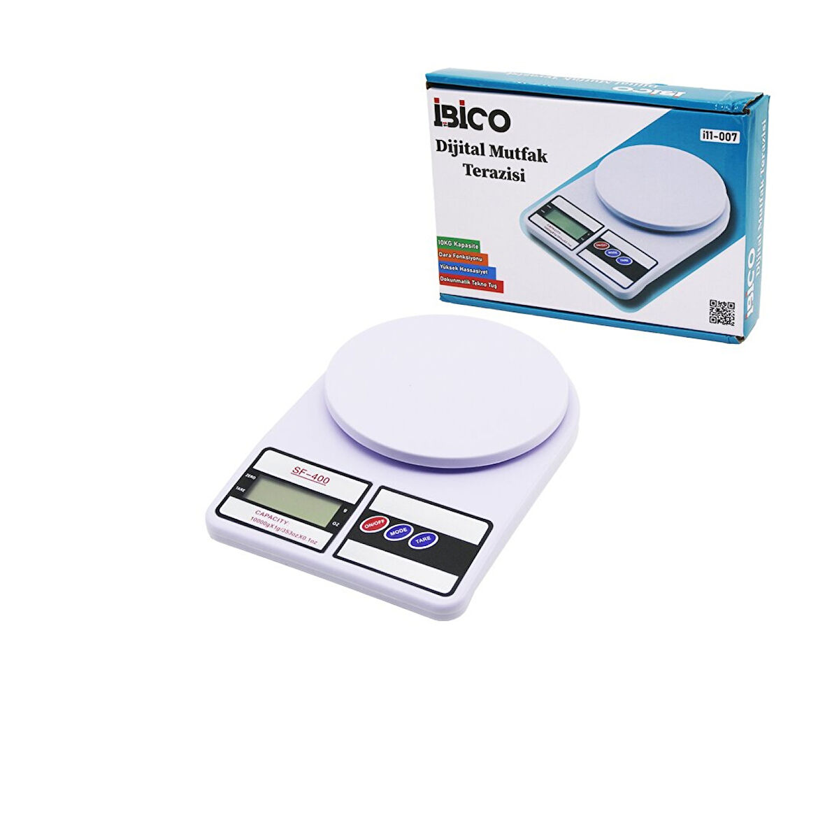 Dijital - Pilli Mutfak Terazisi Tartı 10kg / 1gr (4915)