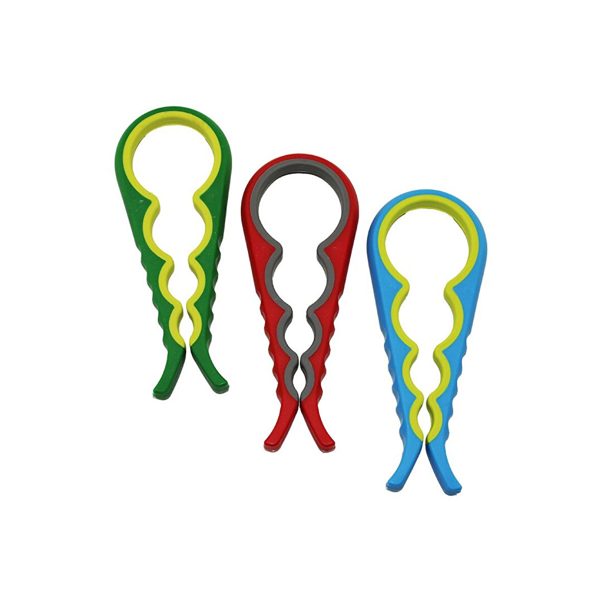 4 Boy Plastik Kavanoz - Şişe Açacak Renkli (4915)