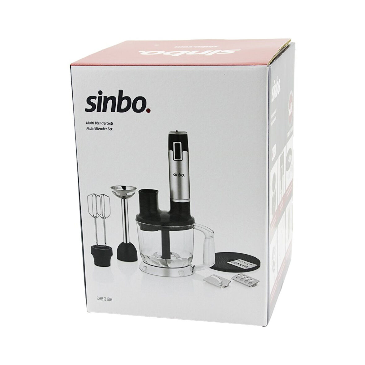 TURBO MULTİ BLENDER SETİ DOĞRAYICI- MİKSER- BLENDER RENDE DİLİM DİSKLERİ 300W 2LT HAZNE SHB-3186 (4915)