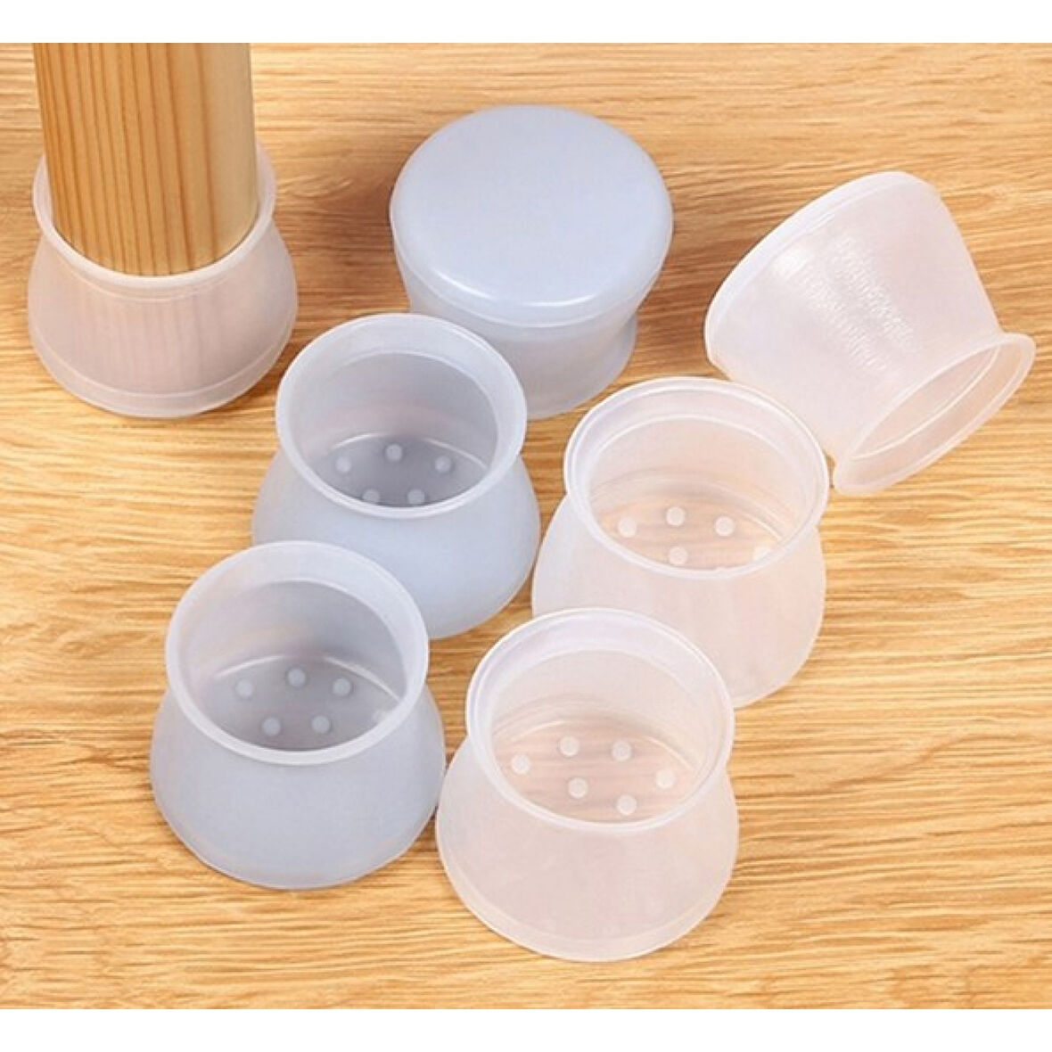 Masa Ve Sandalye Ayak Koruyucu Silikon 12 Adet (4915)