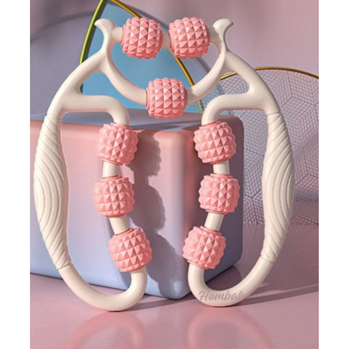 Selülit Masaj Aleti 9 Tekerlekli Lenf Drenaj Rulosu (4915)