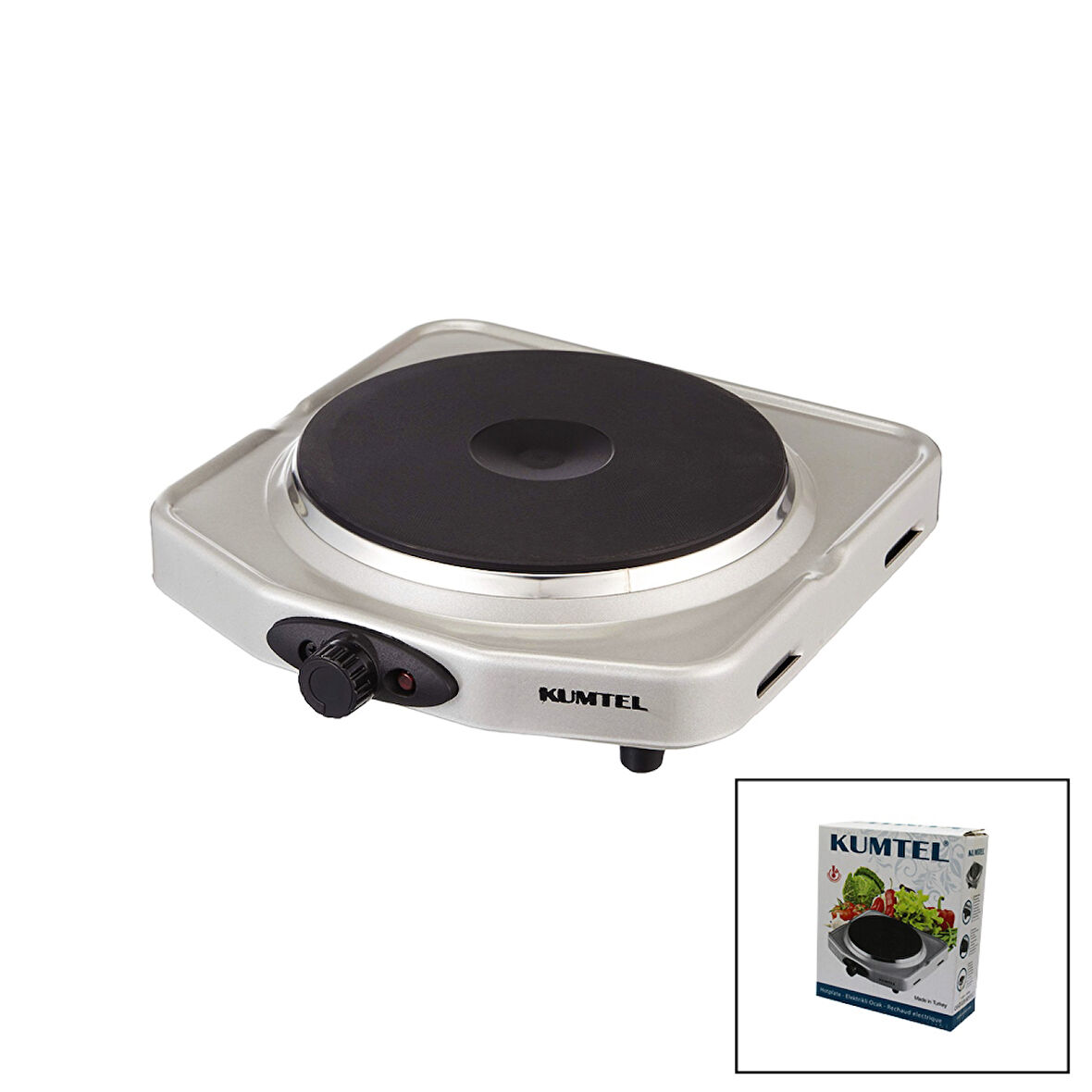 KUMTEL LX-7011 TEK GÖZLÜ ELEKTRİKLİ OCAK 1500W (4915)