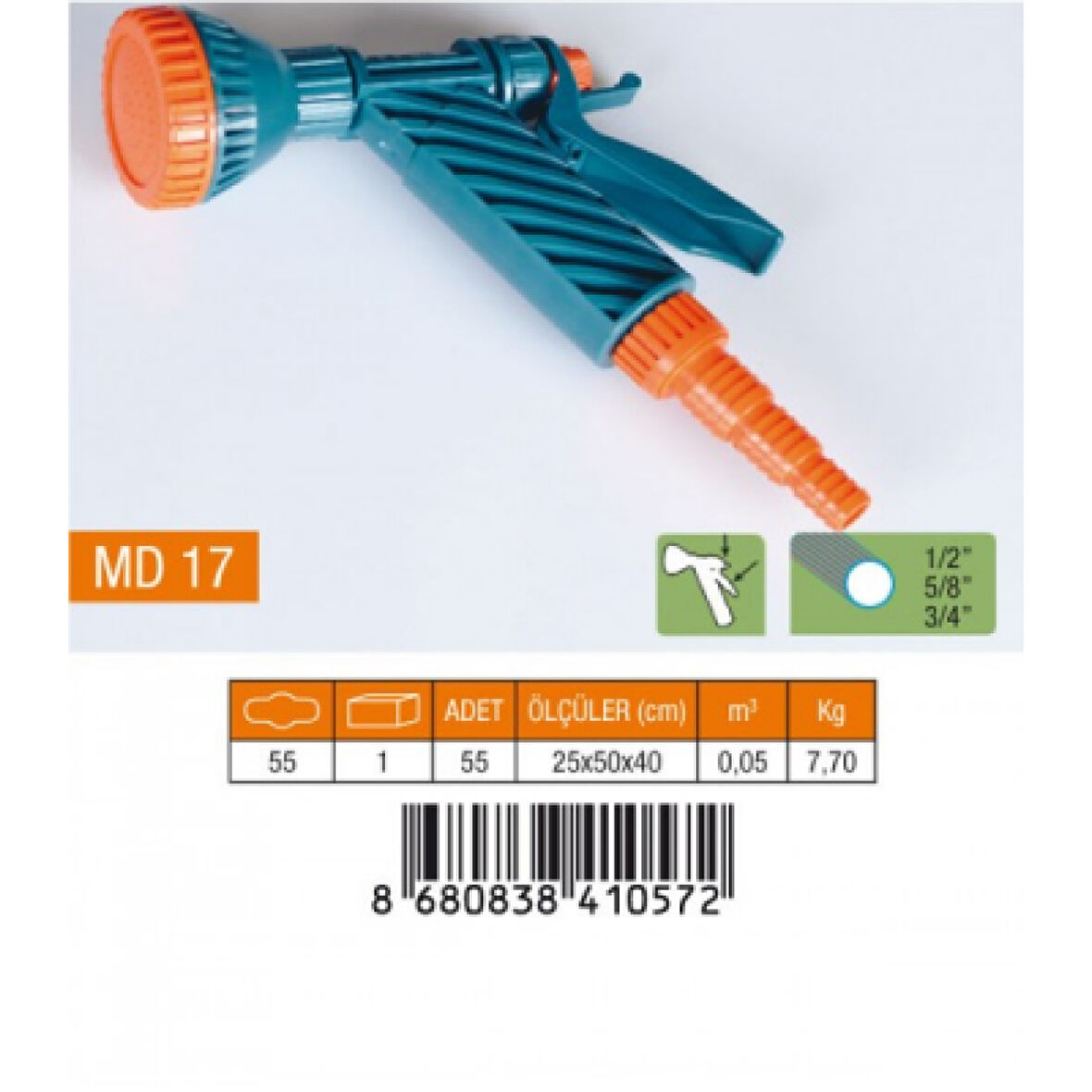 TETİKLİ TABANCA SÜZEK 1/2-5/8-3/4 NORMAL REKOR (4915)