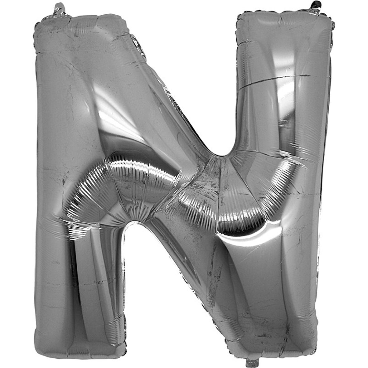N Harf Folyo Balon Gümüş Renk  40 inç (4915)