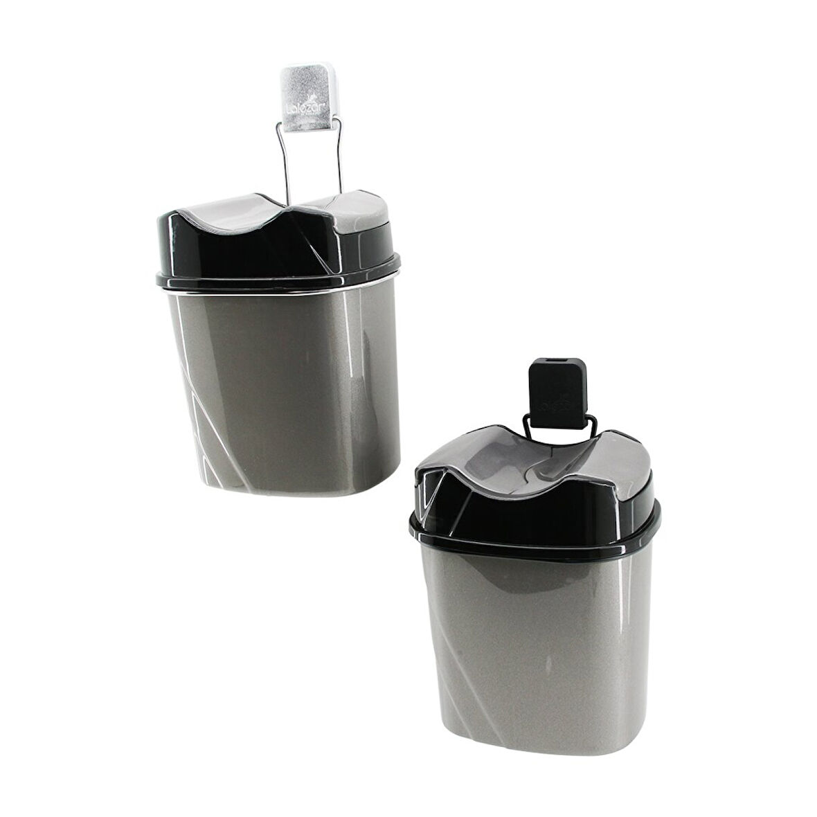 Metal Askılı Plastik Çöp Kovası Yapışkanlı Montaj (4915)