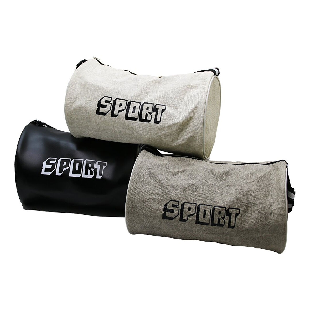 Hesaplı Deri Silindir Seyahat Çanta (4915)