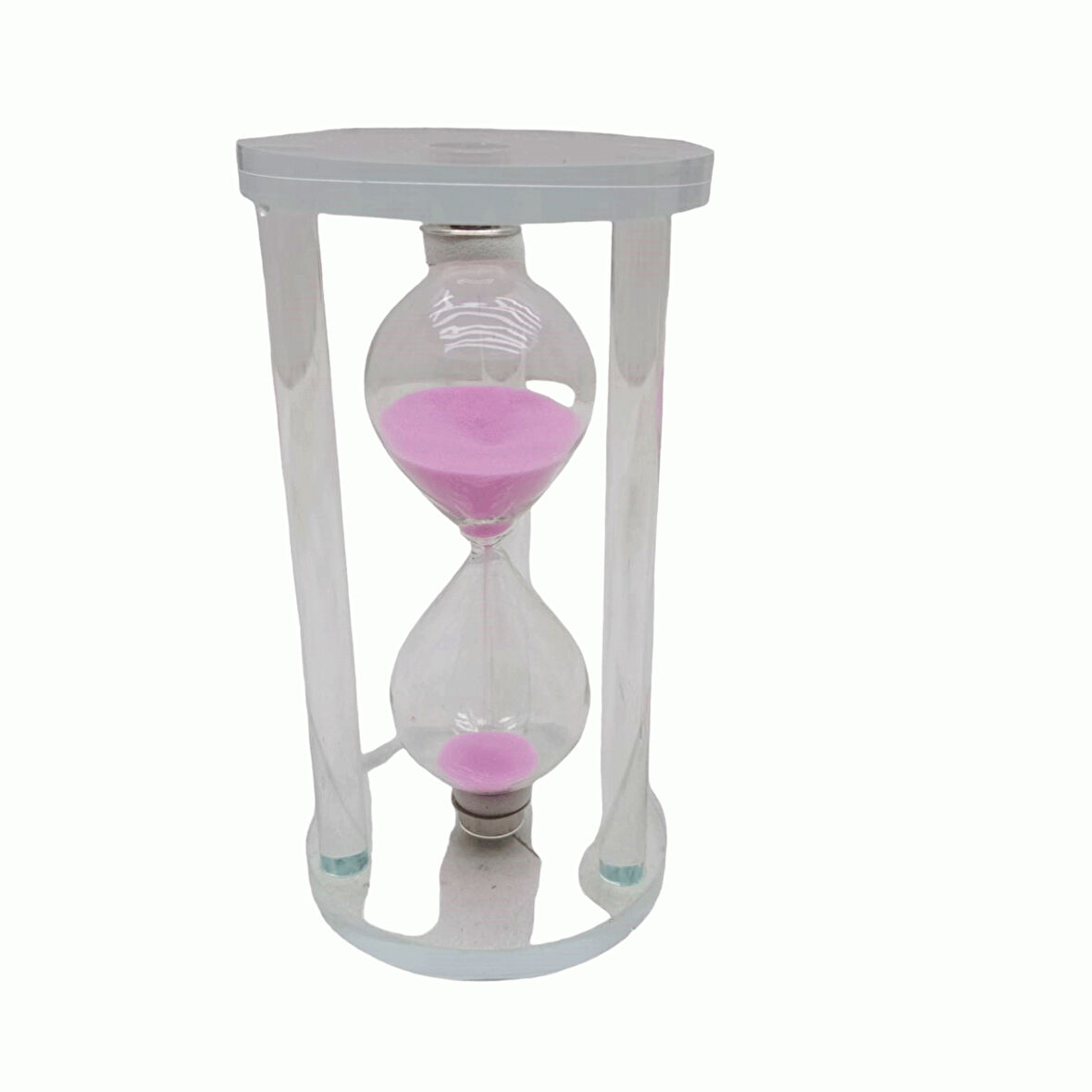 BÜYÜK CAM KUM SAATİ CAM STANDLI (4915)