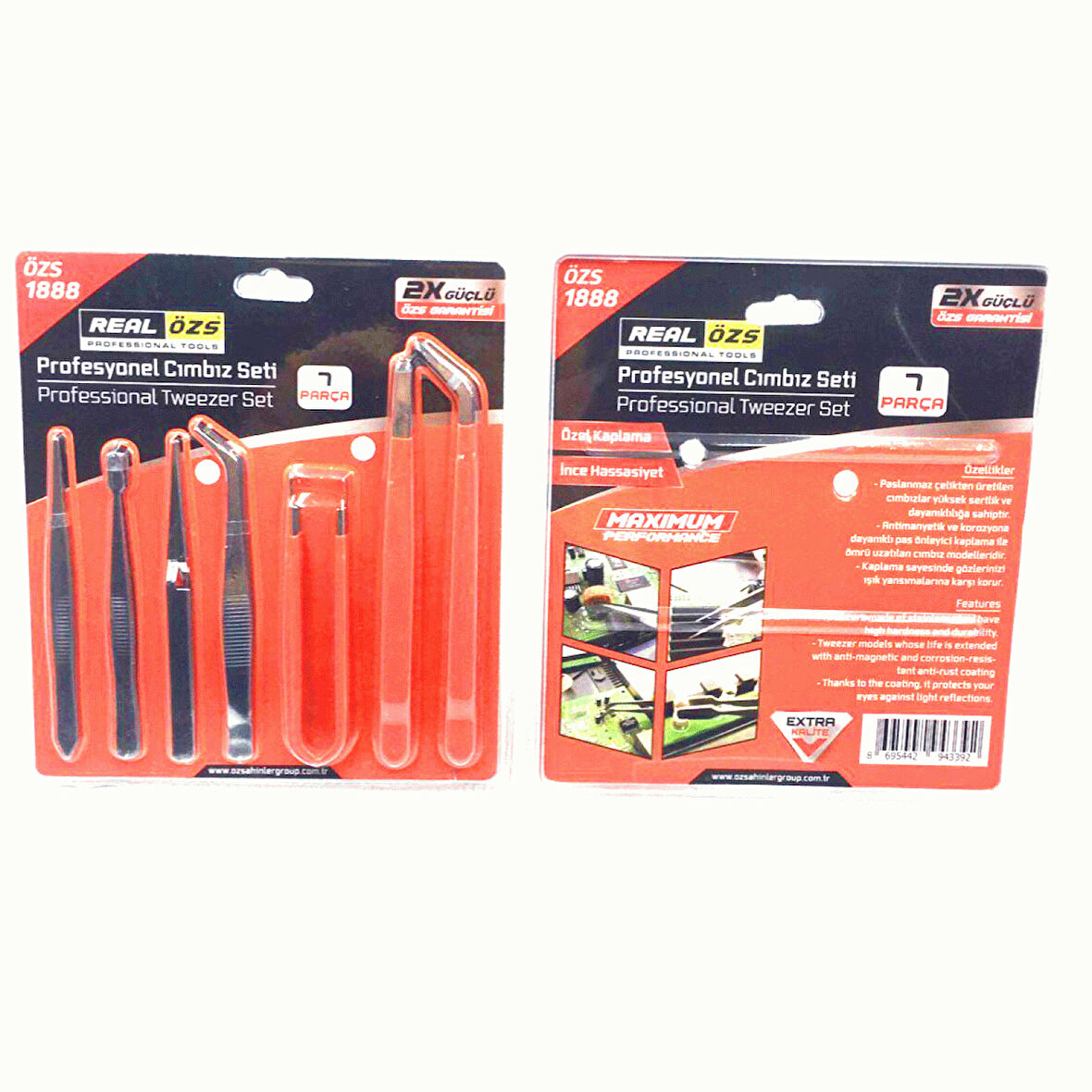 7 PARÇA  PROFESYONEL TEKNİK CIMBIZ SETİ (4915)