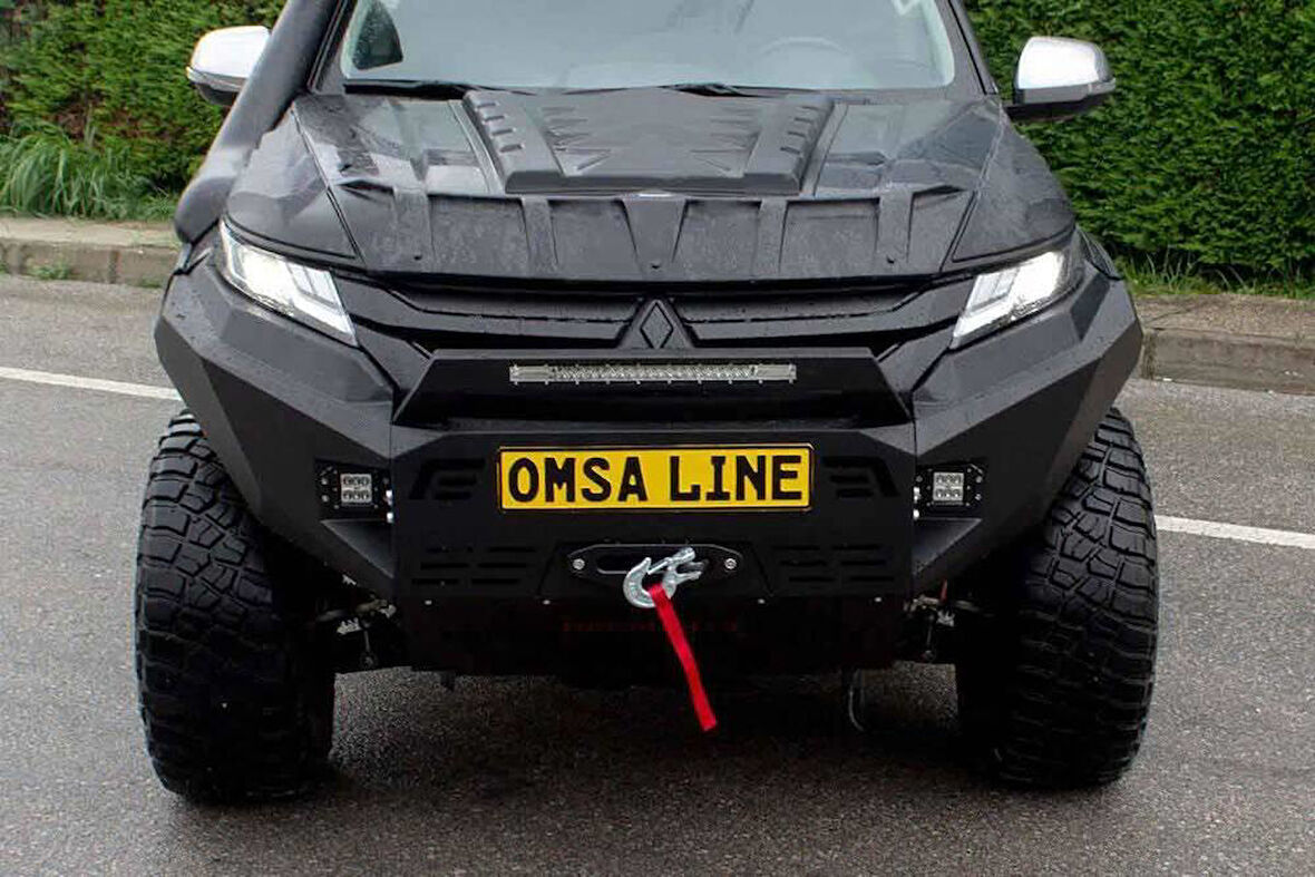 OMSA Mitsubishi L200 Dakar Ön Tampon Siyah Sensörlü-Sensörsüz 2019-2024 Arası