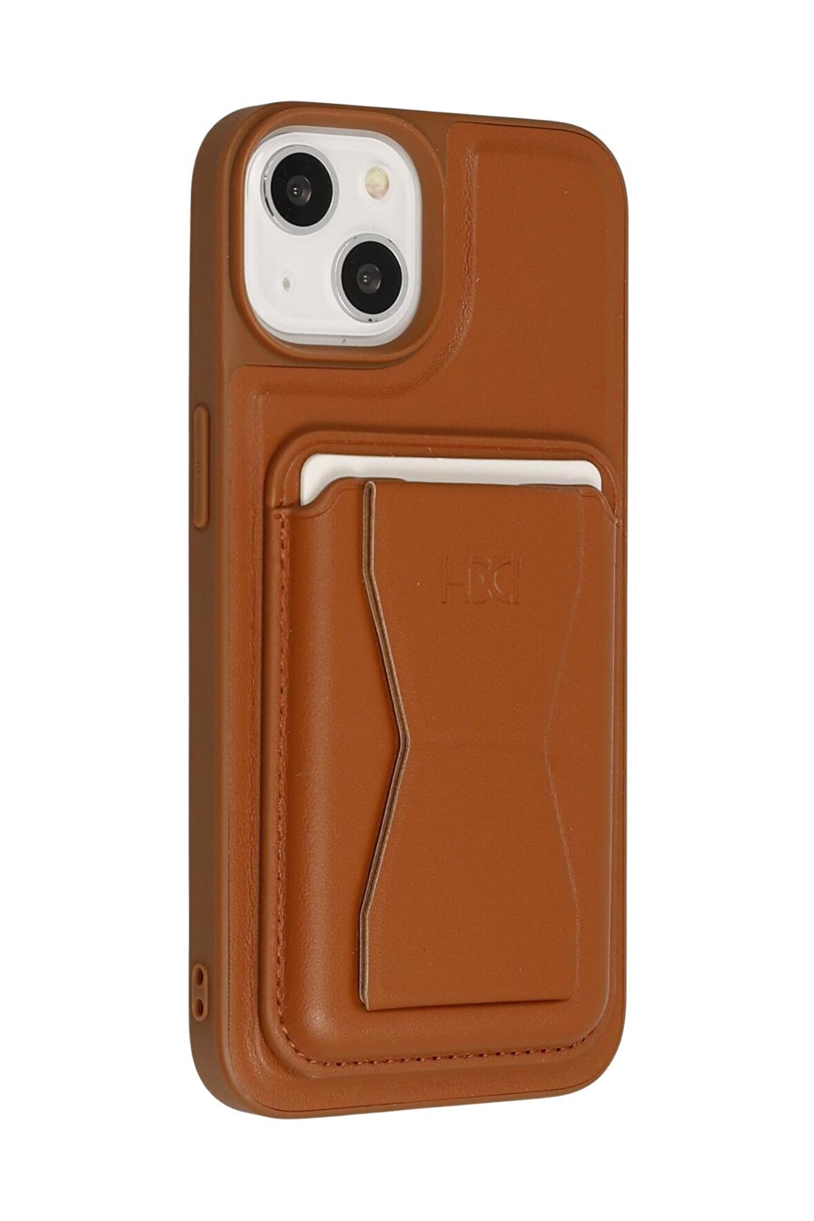 iPhone 14 Kılıf HD Deri Luxury Fuchsia Magnet Kartvizitli Kapak