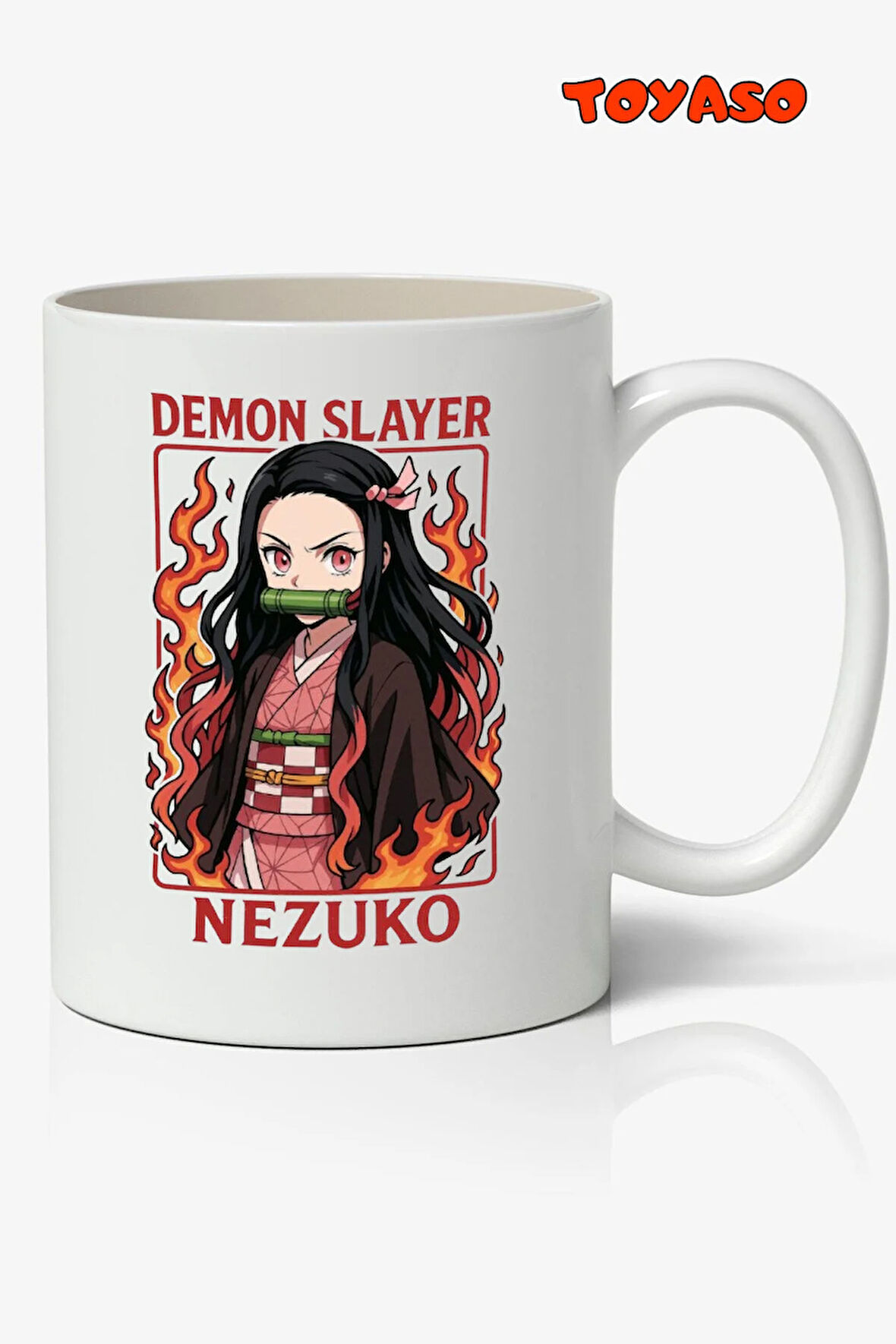 Nezuko Demon Slayer İblis Keser Anime Kişiye Özel Temalı Kupa Bardak Arkadaşa Sevgiliye Hediye