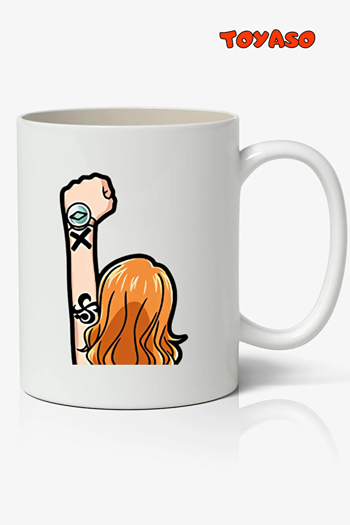 Nami One Piece Anime Temalı Beyaz Kupa Bardak Arkadaşa Sevgiliye Hediye