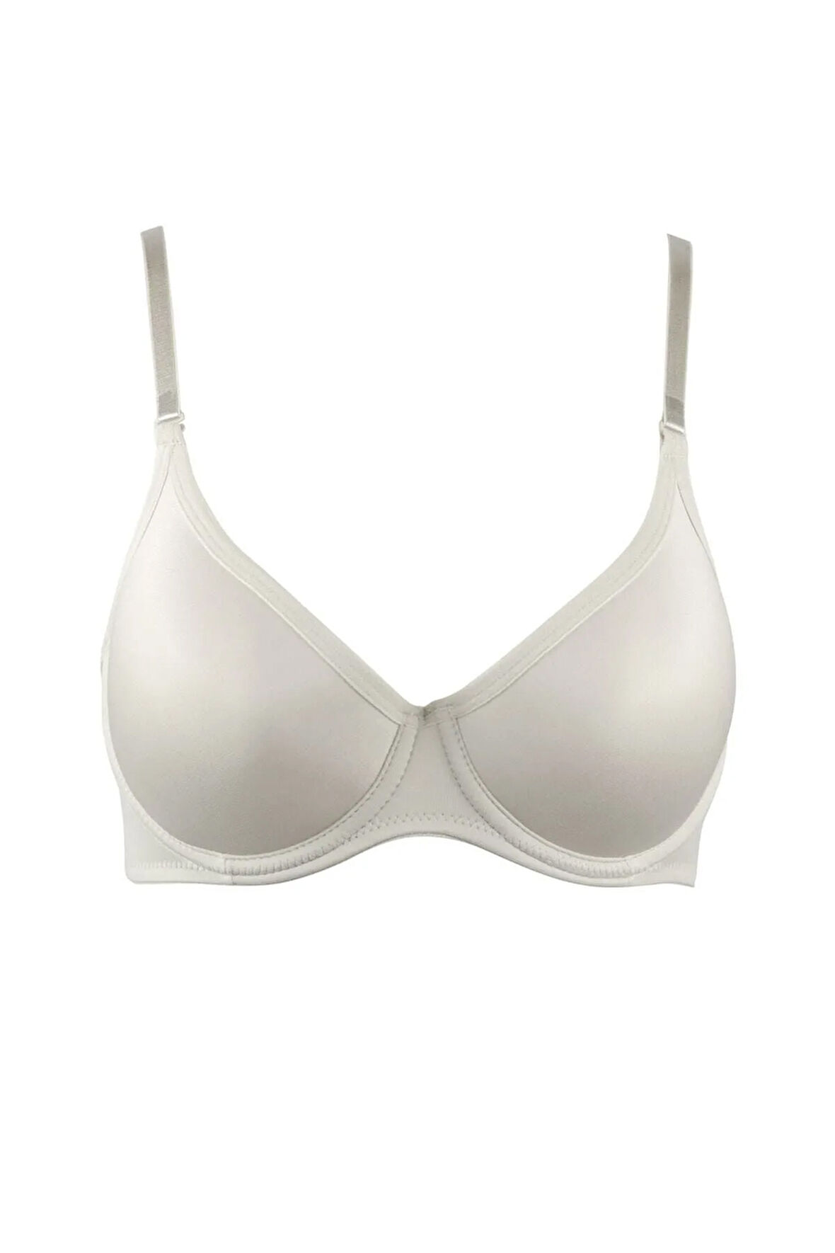 Kadın Soft Kaplı Desteksiz Taşlı Sütyen Ekru 9700 Diana