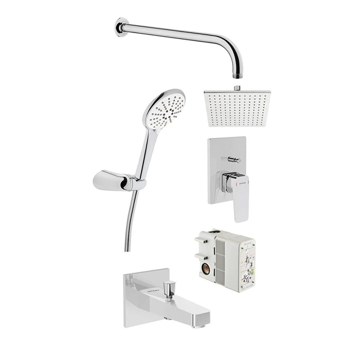 Artema Root Square Ankastre Duş Seti A49280