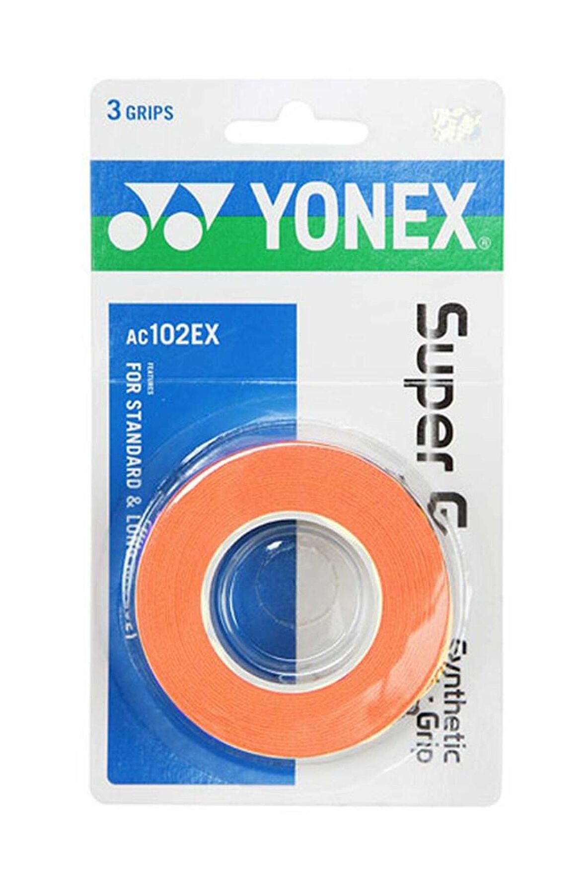 YONEX AC 102 (3.lü) TURUNCU SUPER GRIP