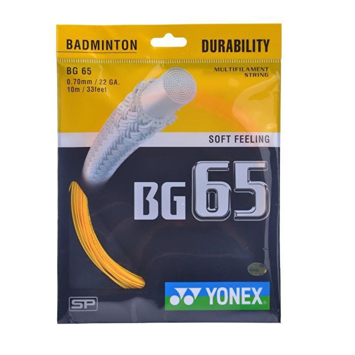 YONEX BG 65 BADMİNTON KORDAJI TURUNCU (10m)