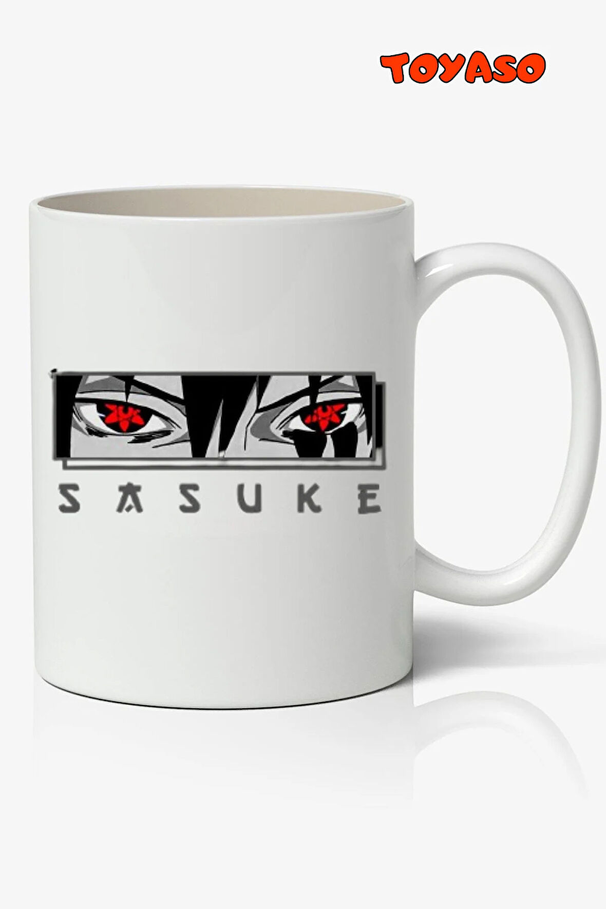 Naruto Sasuke Uchiha Anime Temalı Beyaz Kupa Bardak Sevgiliye Arkadaşa Hediye