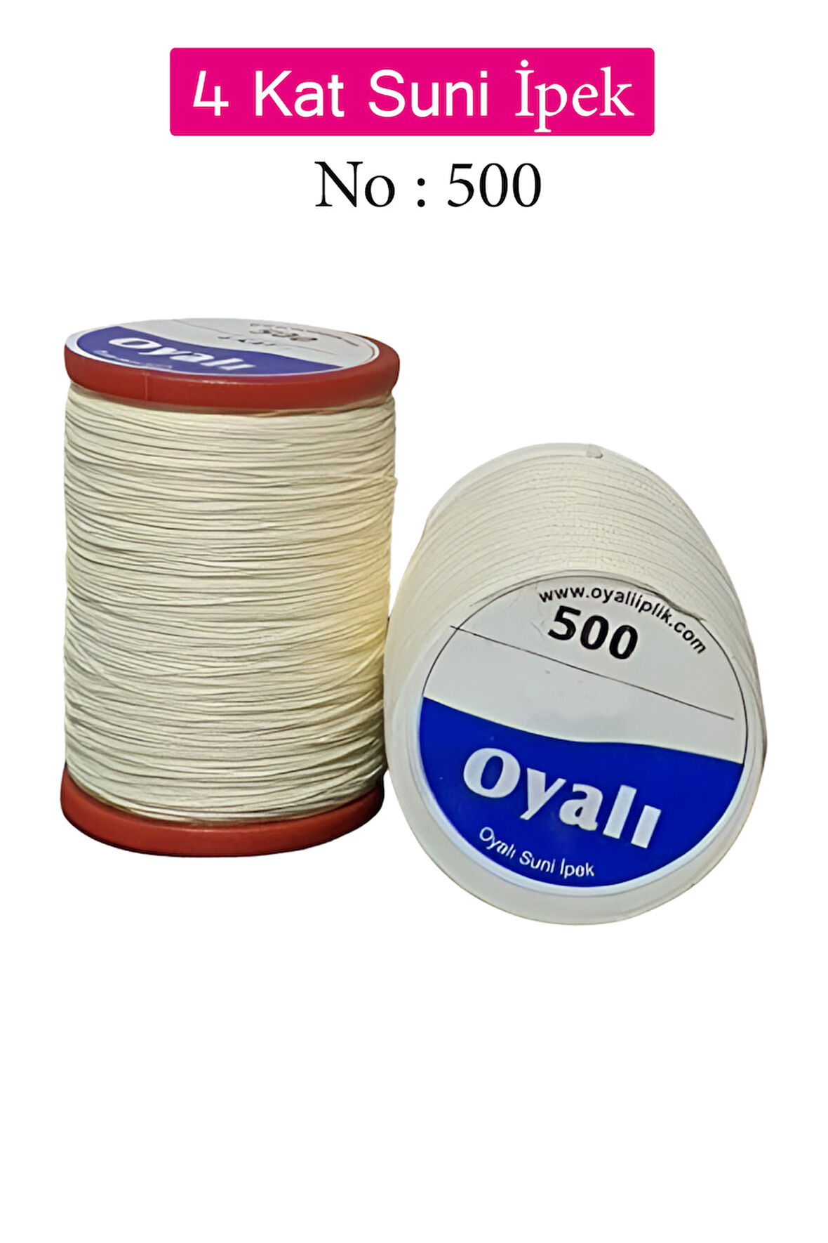 Oyalı 4 Kat Suni İpek İplik İğne Oyası Boncuk İpi Tığ Oyası No:500