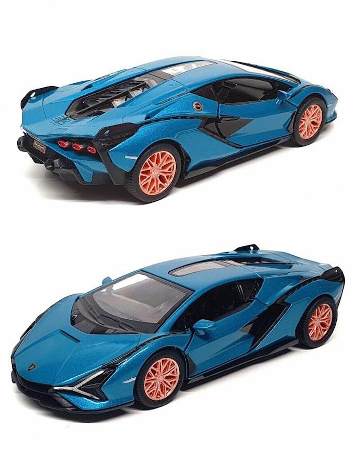 Kinsmart Lamborghini Sian 1:36 Ölçek Diecast Model Araba Mavi