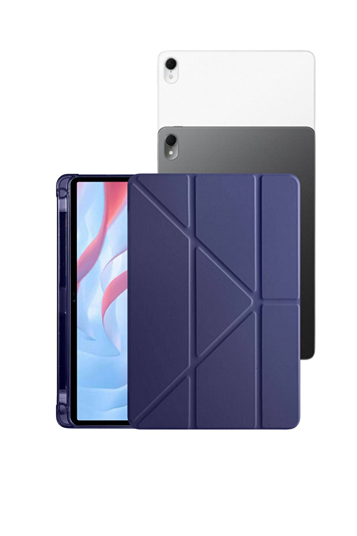 Fuchsia MatePad Air 11,5 inç Uyumlu Kalemlikli 360 Tam Koruma Sağlayan Tablet Kılıfı