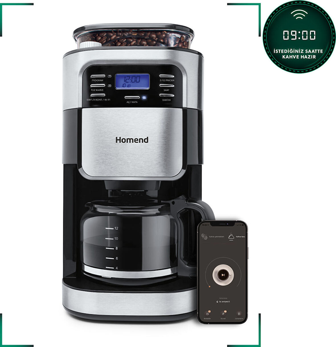 Homend Smart Coffeebreak 5007H 1.2 Litre Filtre Kahve Makinesi