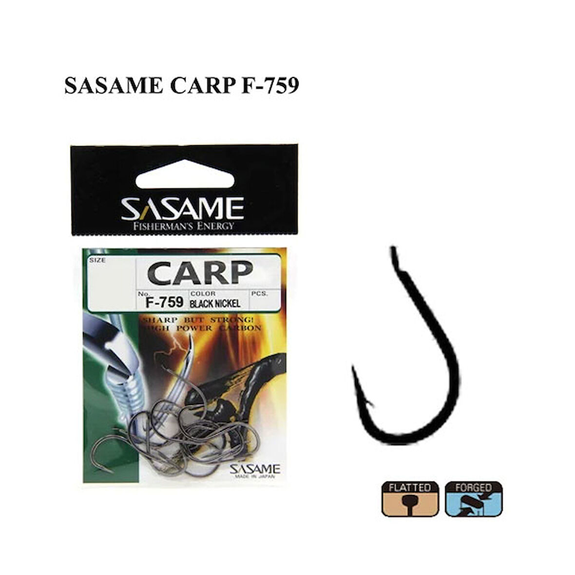 Sasame F-759 Black Crome İğne No: 3 (16’lı)