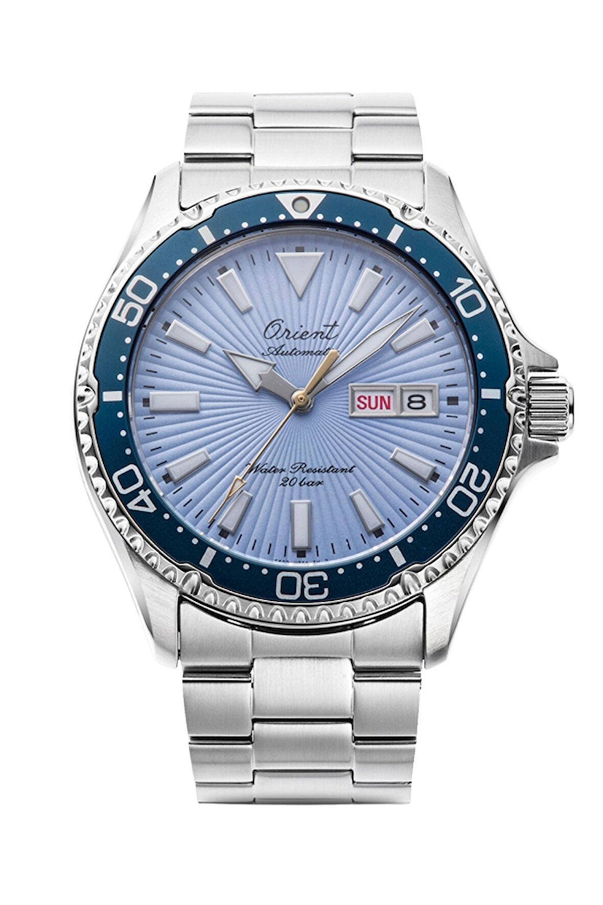 Orient Mako 3 RA-AA0823L39B Otomatik Çelik Gri Mavi Kadran Safir Cam 20 ATM 42 mm Erkek Kol Saati 