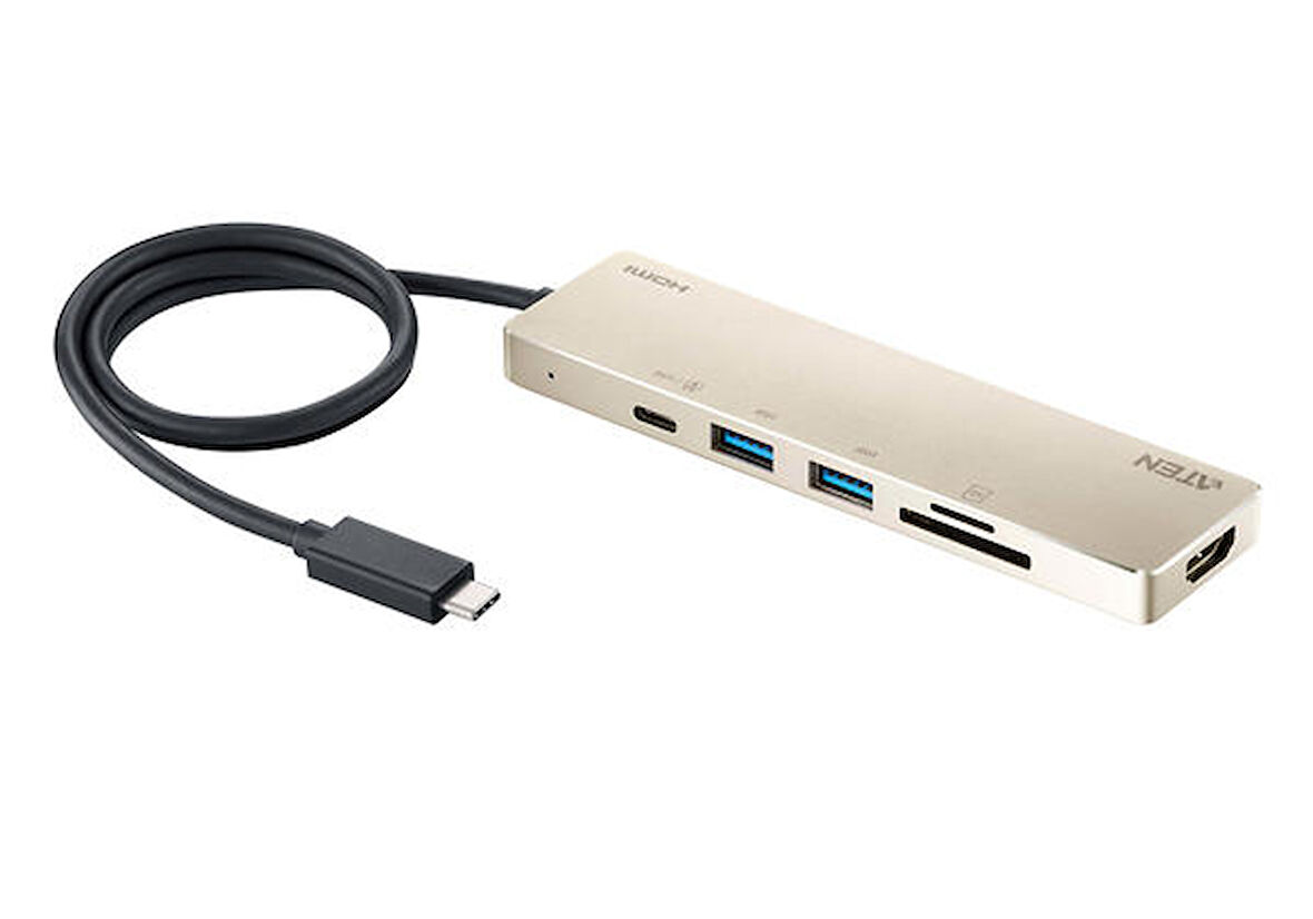 Aten UH3239 USB Type C to HDMI Multipoer mini Dock with Power Pass Through