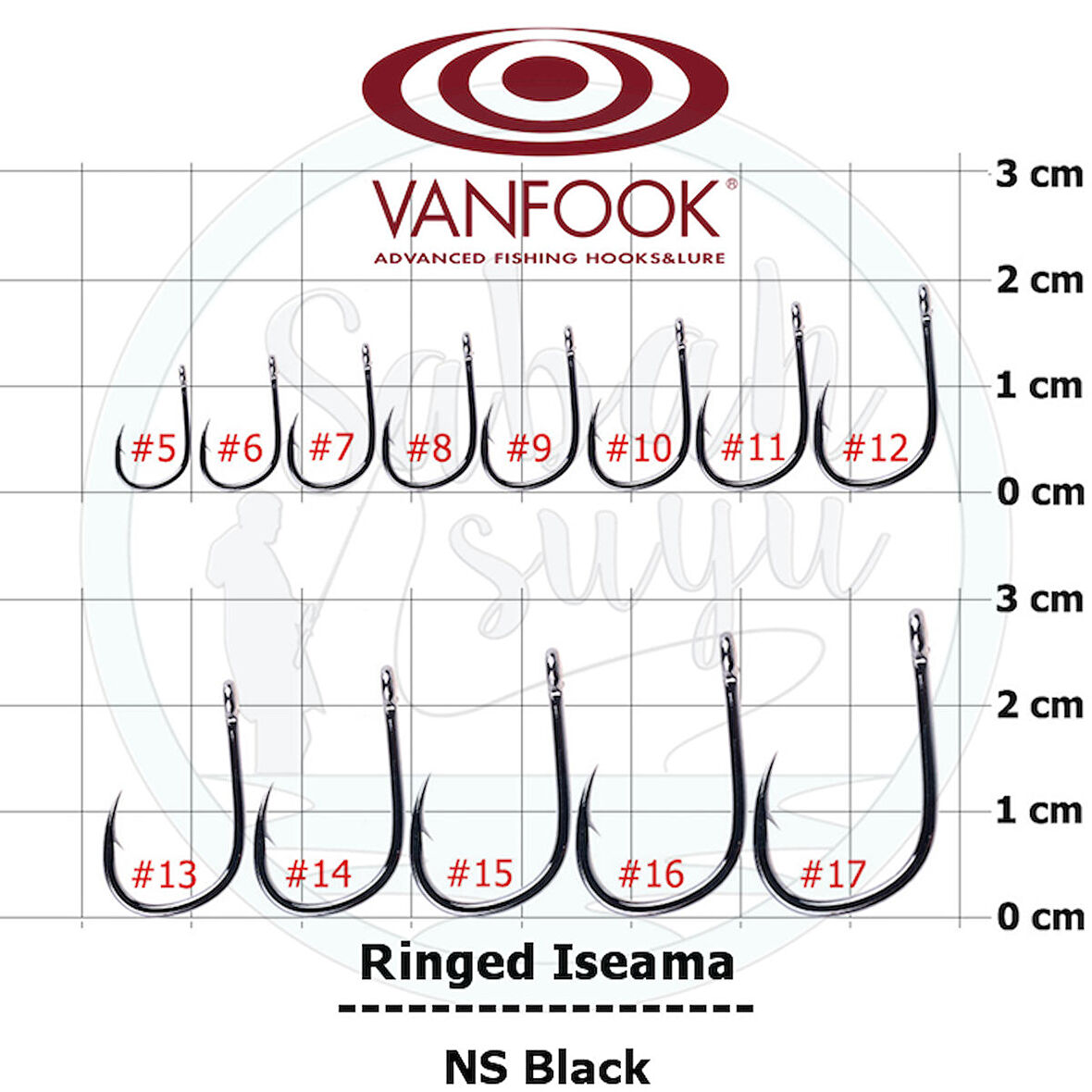 Vanfook Ringed Iseama Delikli İğne NS Black #15