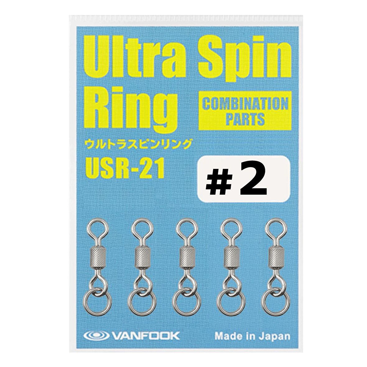 Vanfook Ultra Spin Ring Halkalı Fırdöndü USR-21 Silver #2 (5 Ad)