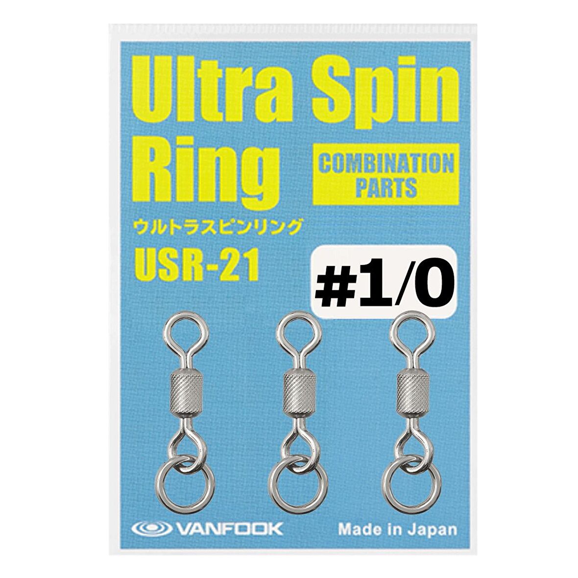 Vanfook Ultra Spin Ring Halkalı Fırdöndü USR-21 Silver #1/0 (3 Ad)