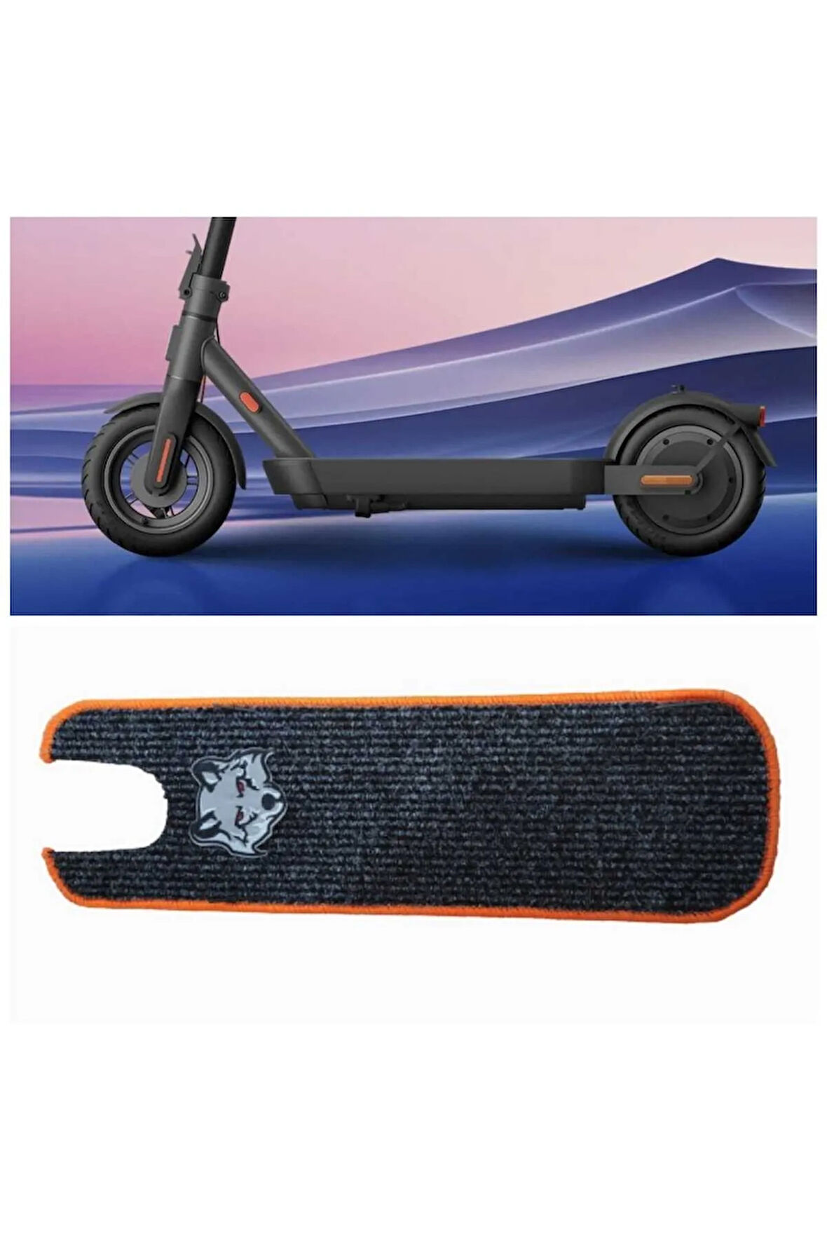 Elektrikli Scooter Aksesuar Koruyucu Paspas xiaomi Mi 4 Ultra Uyumlu Gri Kurt Armalı