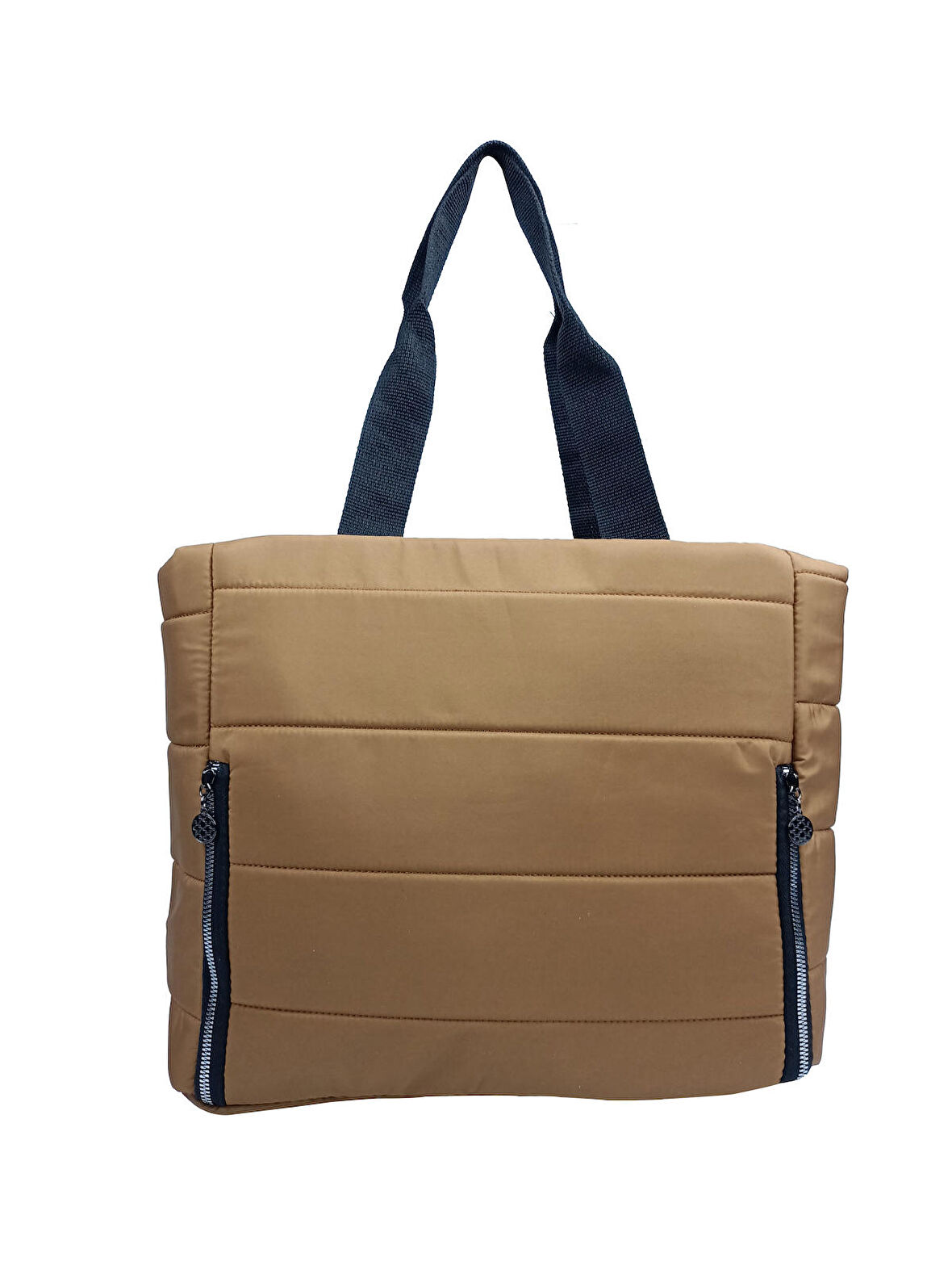 SİA ÇANTA Samilon Kabartmalı Puf Kumaş Shopper Çanta Rahat Omuz Askılı Hafif , İç Astarlı , Ön Cift Fermuarlı Göz  Kaliteli Mükemmel İşçilik Geniş Rahat Hafif Çanta