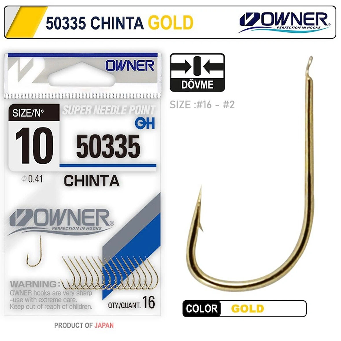 Owner 50335 Chinta Gold İğne No:4