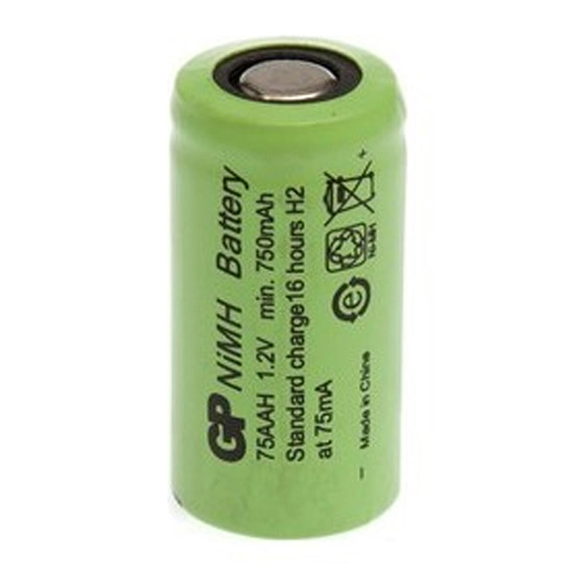 GP 75AAH 1.2 VOLT 750 MAH 2/3AA NI-MH DÜZ KAFA PİL