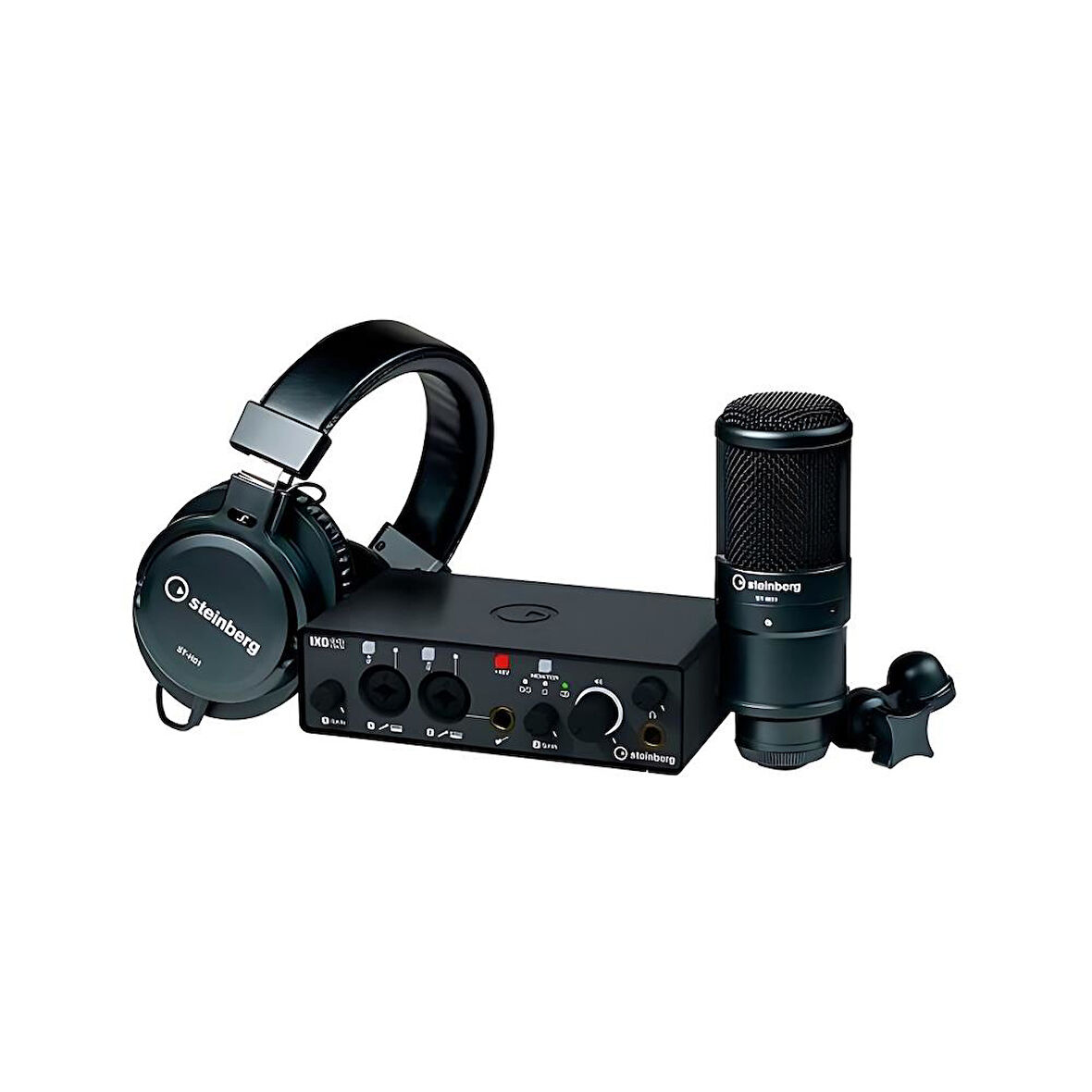 Steinberg IXO22 Recording Pack - Mobil Uyumlu Kayıt Paketi (Siyah)