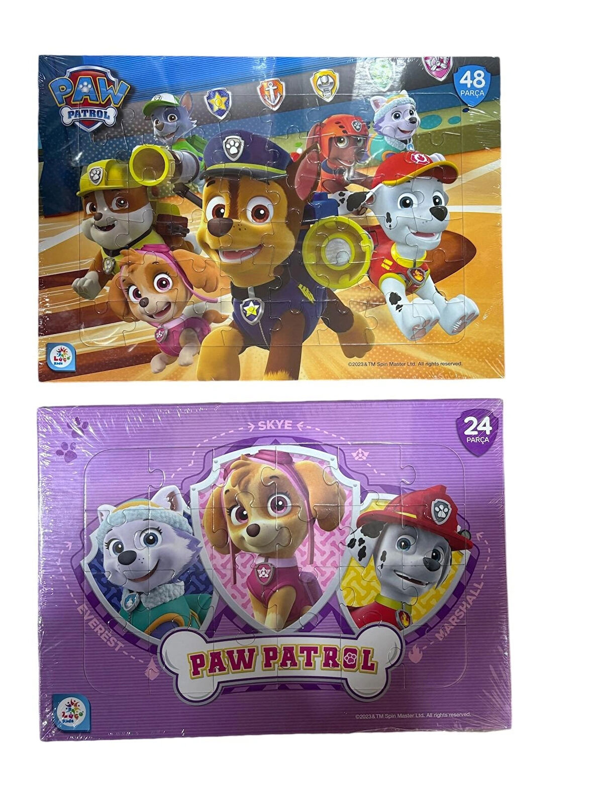 Laço kids paw patrol figürlü iki adet puzzle