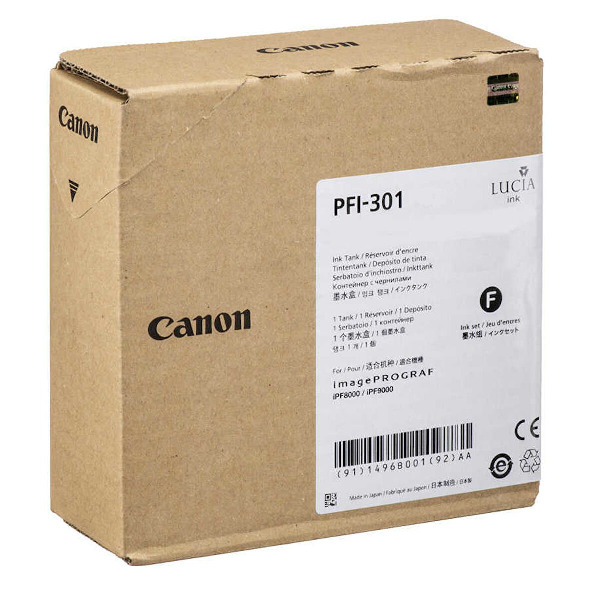 Canon PFI-301GY-1495B001 Gri Orijinal Kartuş
