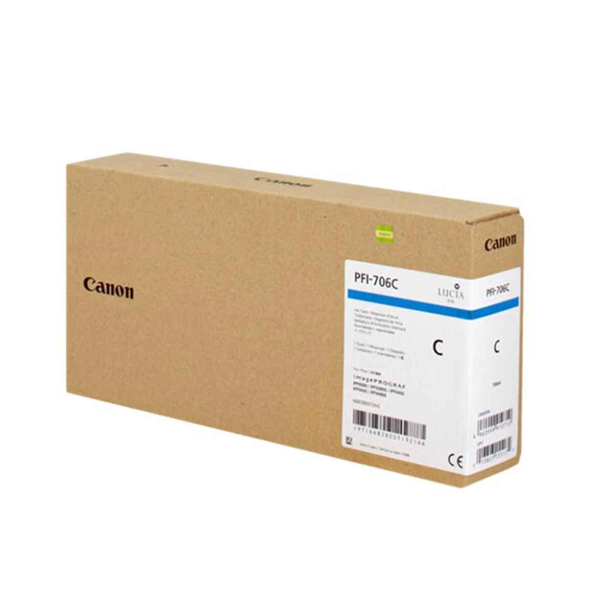 Feyza Bilişim® Canon PFI-706 C (Cyan) Mavi Plotter Orijinal Mürekkep Kartuş 700 ml. (6682B001)