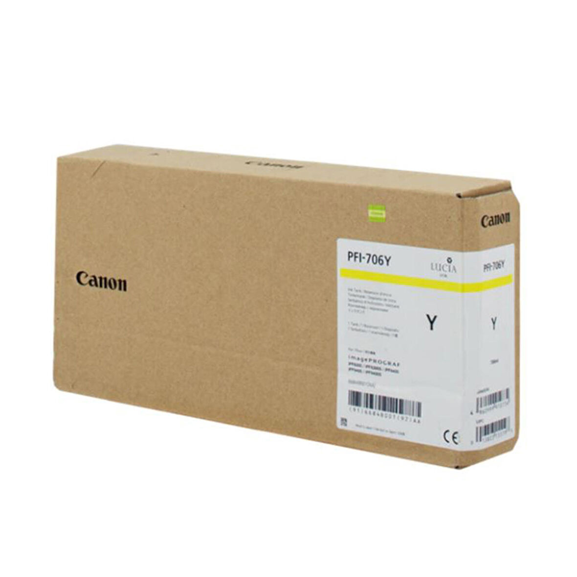 Feyza Bilişim® Canon PFI-706 Y (Yellow) Sarı Plotter Orijinal Mürekkep Kartuş 700 ml. (6684B001)