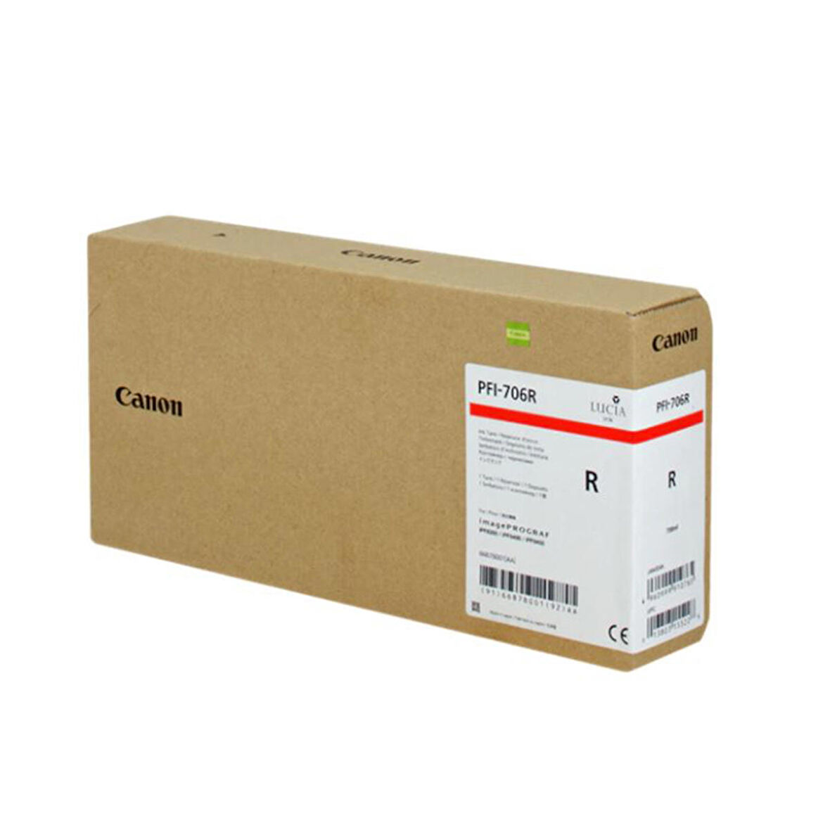 Feyza Bilişim® Canon PFI-706 R (Red) Kırmızı Plotter Orijinal Mürekkep Kartuş 700 ml. (6687B001)