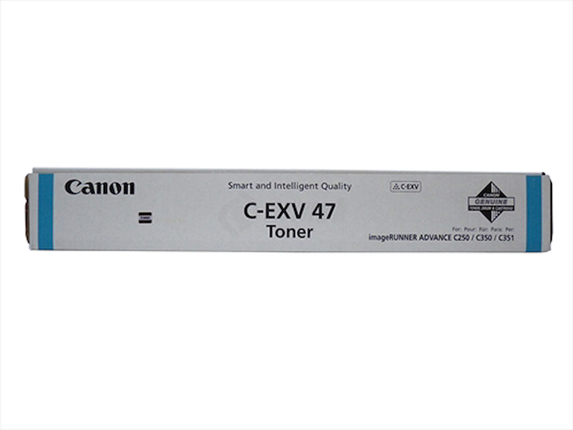 Canon C-EXV 47 Mavi Toner Orjinal, C 250, 255, 350, 8517B002AA