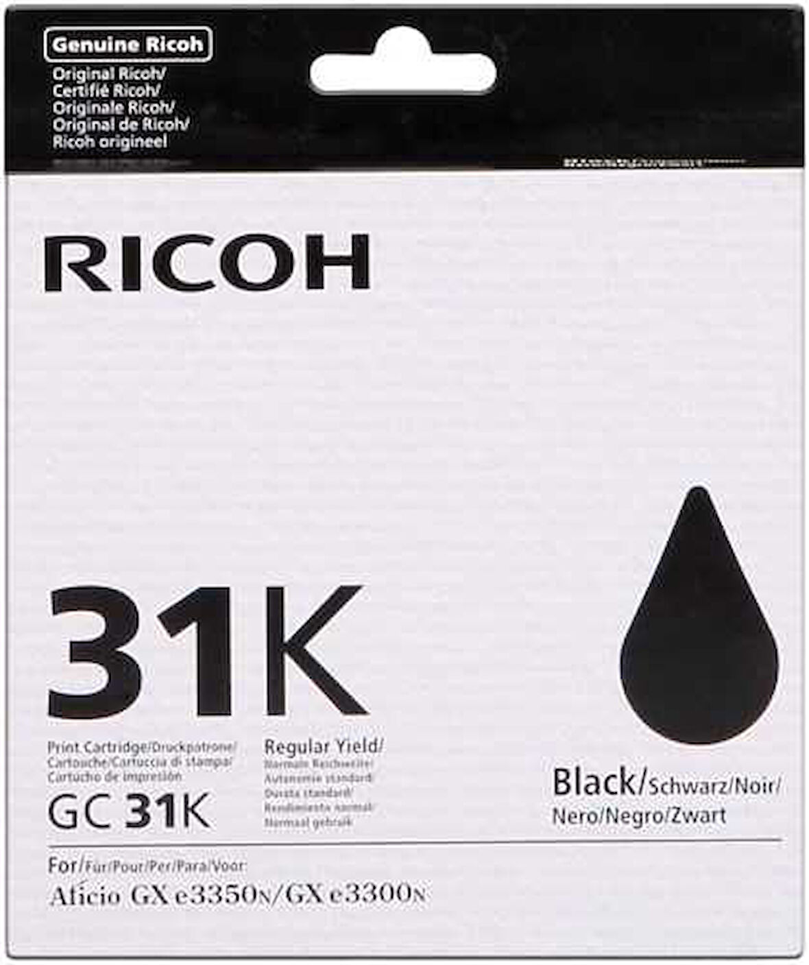 Ricoh Aficio GC-31K Siyah Orijinal Kartuş