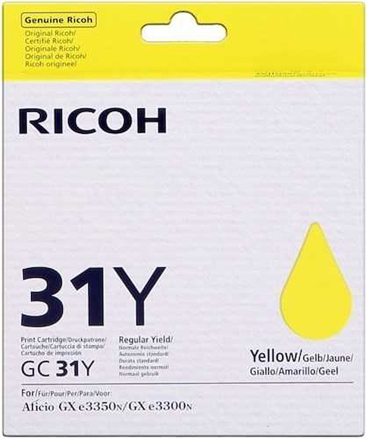 Ricoh Aficio GC-31Y Sarı Orijinal Kartuş